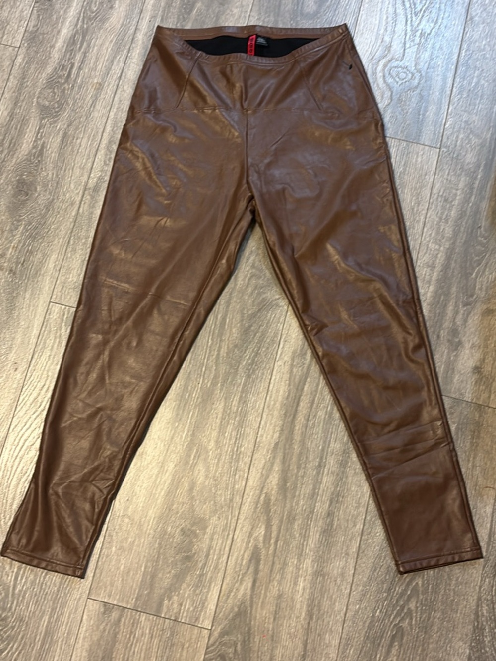 Hot💋Kiss Faux Leather Leggings in Brown SZ 1x